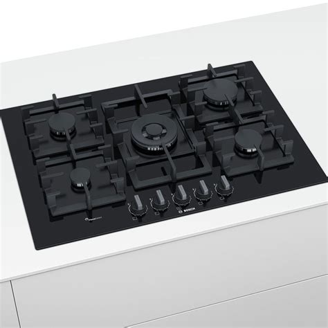 bosch series 6 gas hob 75 cm tempered glass black